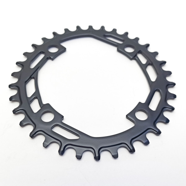 Звезда Narrow Wide Prowheel, 34t, 1*9/10/11 ск., BCD 104 мм, сталь, чёрный