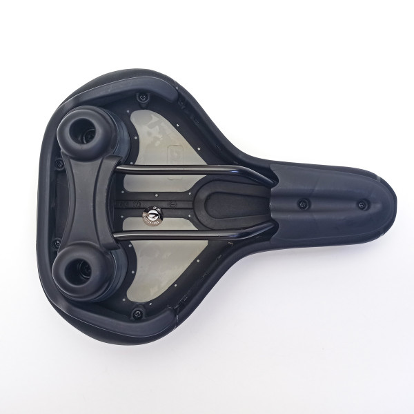 Седло DDK D050, 200x265 мм, комфорт, эластомерные пружины, чёрный