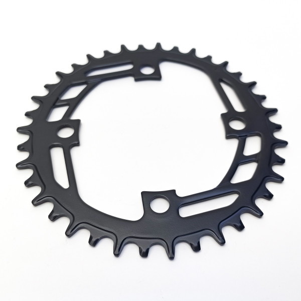 Звезда Narrow Wide Prowheel, 38t, 1*9/10/11 ск., BCD 104 мм, сталь, чёрный