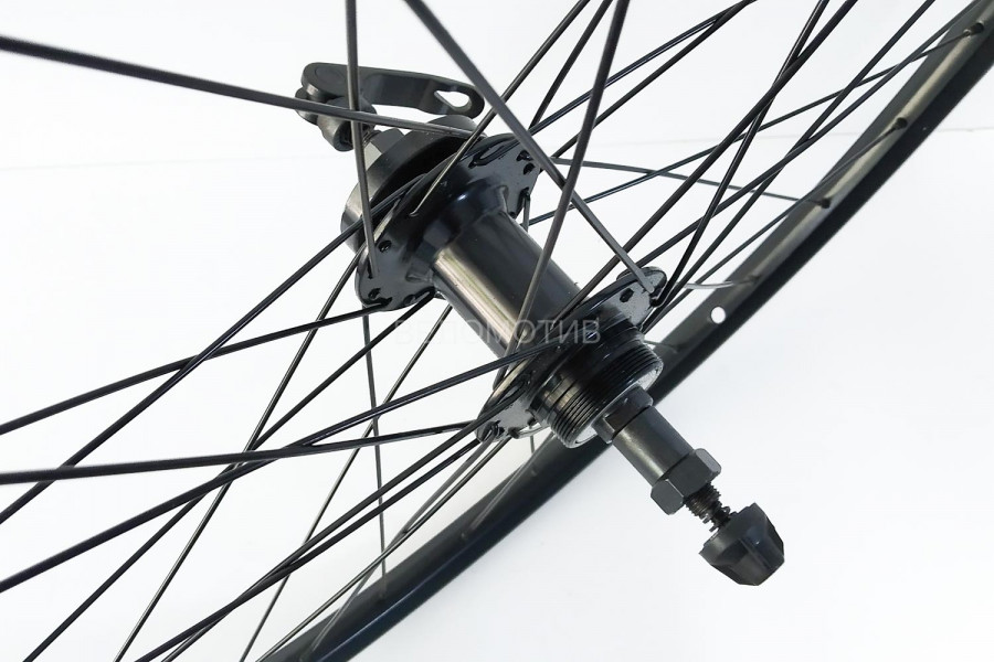 26" колесо заднее 10x135 мм QR, диск., под трещотку Forward DW + Wang Zheng WZ-A208R, черный