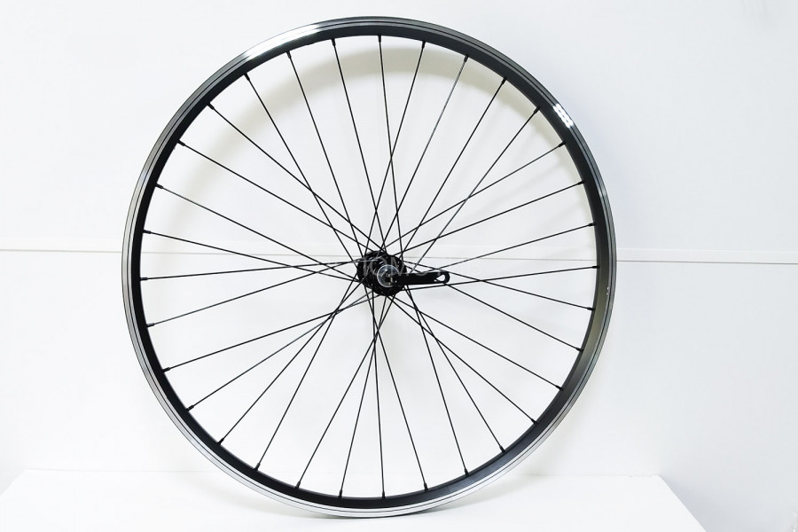26" колесо переднее 9x100 мм QR, обод. Forward DW + Wang Zheng WZ-201FQR, черный