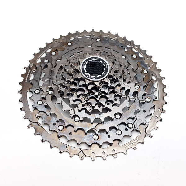 Кассета 10 скоростей Shimano Cues CS-LG400-10, 11-48t, коричневый