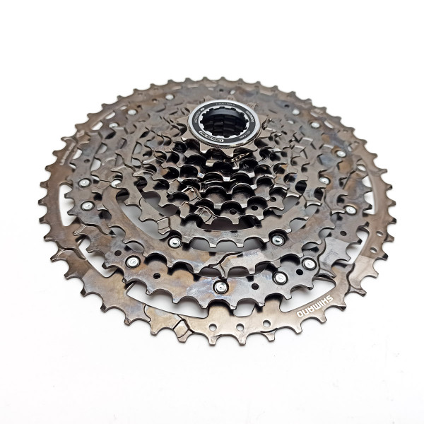 Кассета 10 скоростей Shimano Cues CS-LG400-10, 11-48t, коричневый