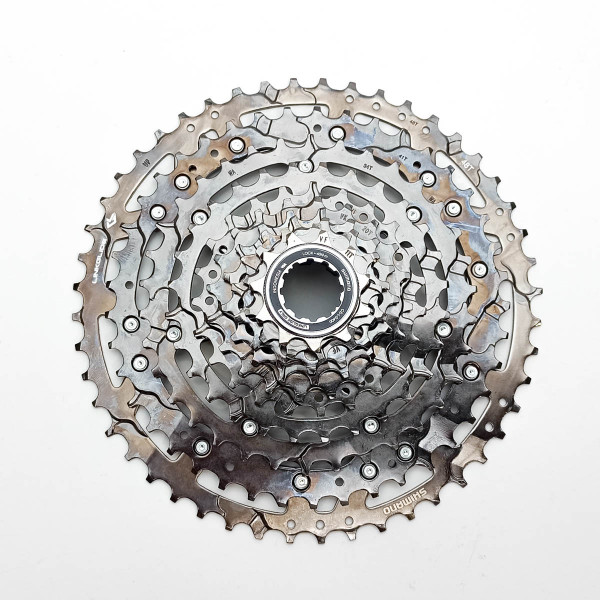 Кассета 10 скоростей Shimano Cues CS-LG400-10, 11-48t, коричневый