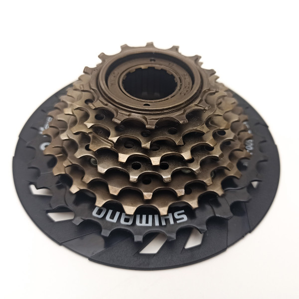 Трещотка 7 скоростей Shimano Tourney MF-TZ500-7-CP, 14-28t, коричневый