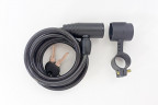 Замок противоугонный 8x1800 мм GOLDEN KEY JK-102.104, черный