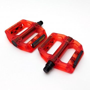 Педали платформенные Feimin FP-801, поликарбонат, красный