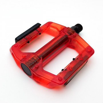 Педали платформенные Feimin FP-801, поликарбонат, красный