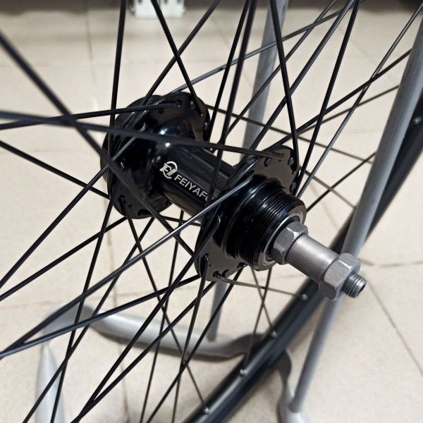 26" колесо заднее 10*135 мм QR, диск., под трещотку Krypton + Feiyafu, чёрный