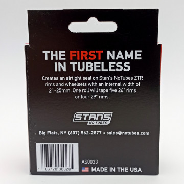 Лента ободная Stan's NoTubes, 25 мм, для бескамерной установки, 9 м, бежевый