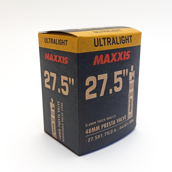 Камера 27.5x1.75/2.4", Presta 48 мм, Maxxis Ultralight
